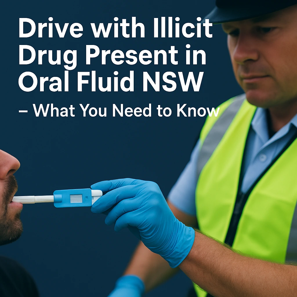 Roadside drug testing in NSW - drive with illicit drug present in oral fluid